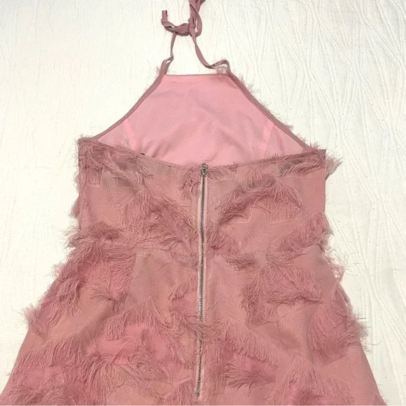 Missguided Pink Fringe Halter Romper - Picture 10 of 12